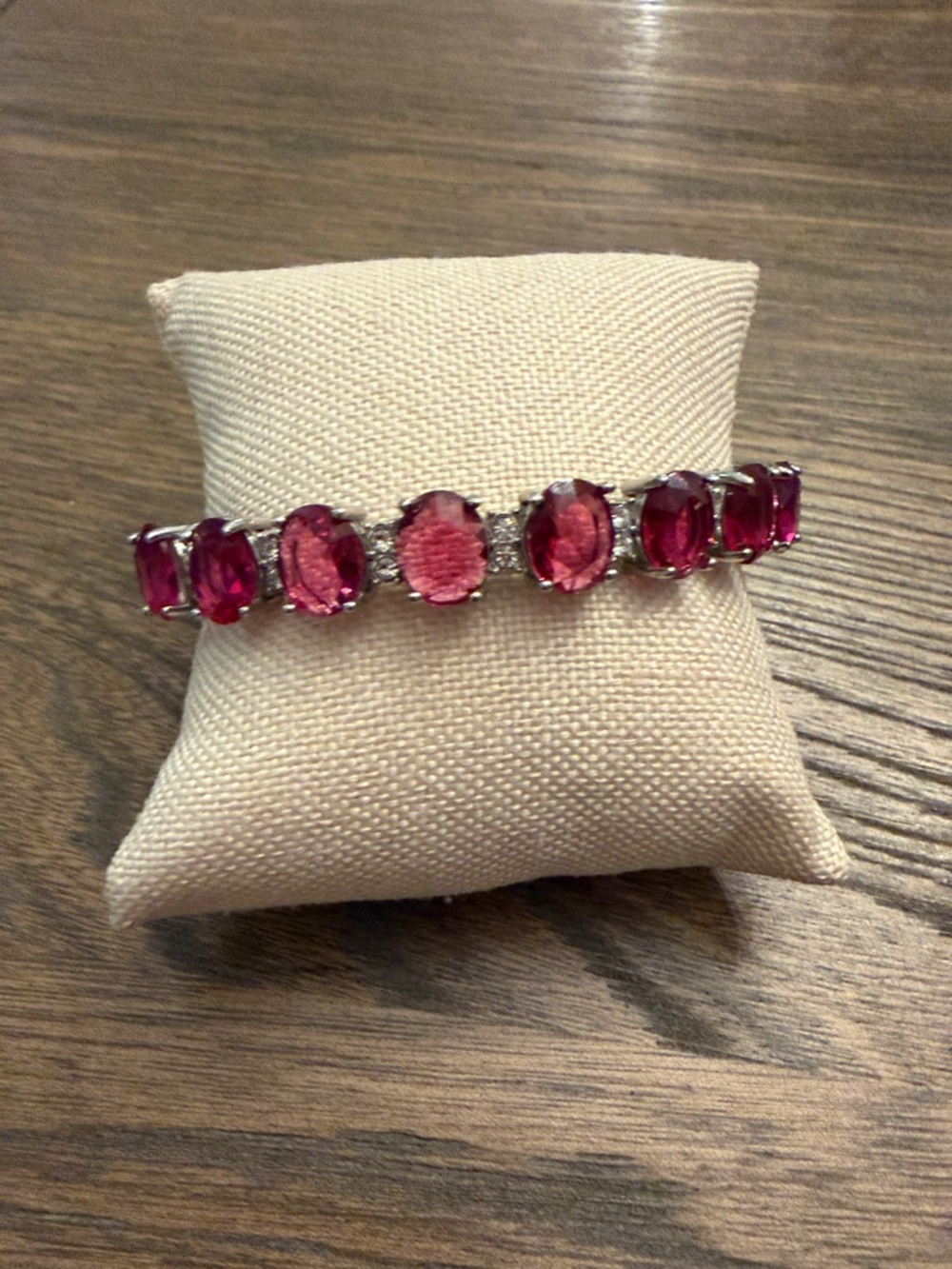 Pink Crystal Tennis Bracelet - Women Jewelry